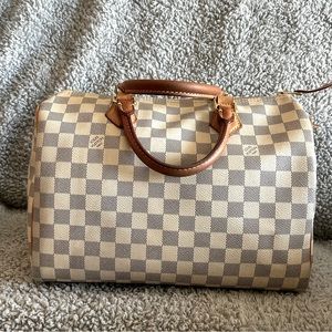 Louis  Vuitton. Damier Azur Speedy 30. Excellent condition.